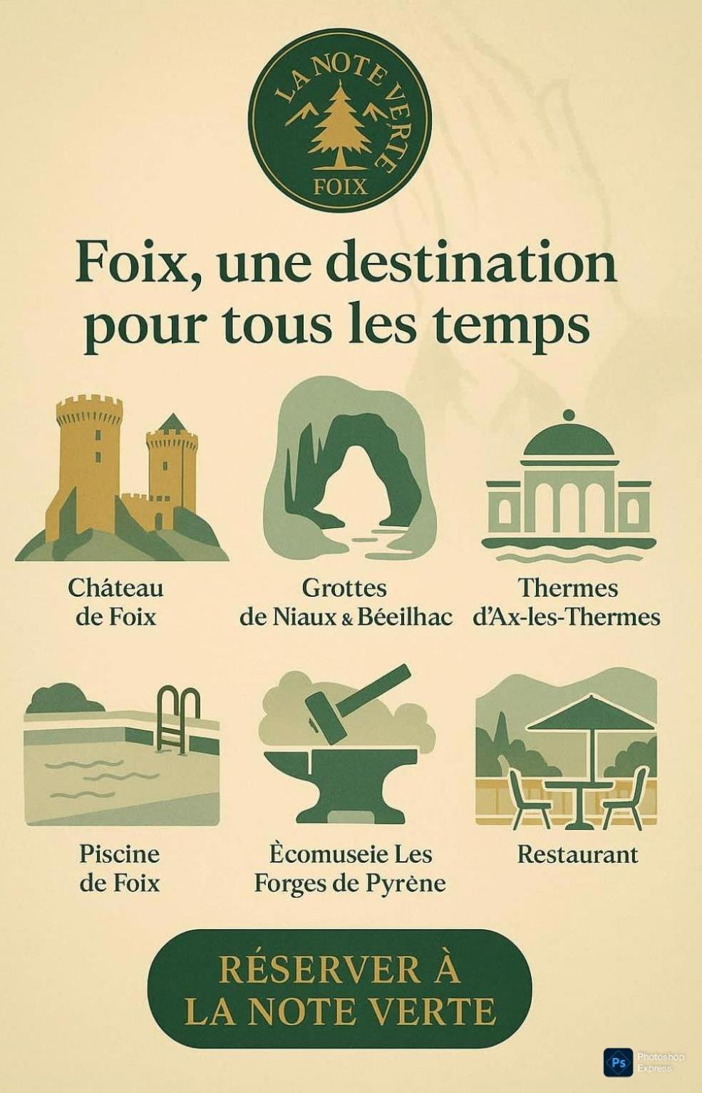 La Note Verte - Parking Gratuit Devant L'Entree Foix Dış mekan fotoğraf